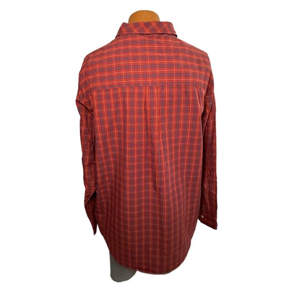Field & Stream Red & Blue Plaid Long-sleeve Dress Shirt, Size 2XL, Pre-owned - Picture 3 of 7